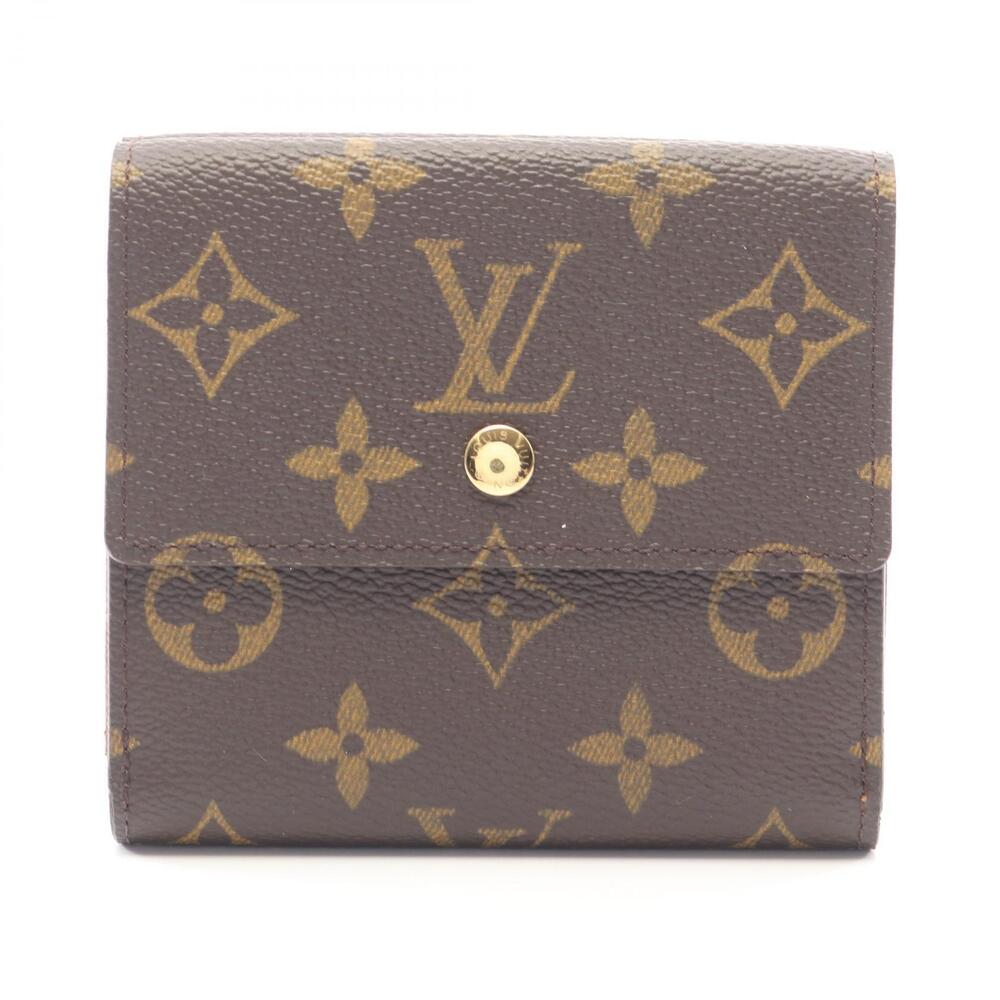 Louis Vuitton Porte Monnaie Billet Carte Credit Trifold Wallet Leather Brown